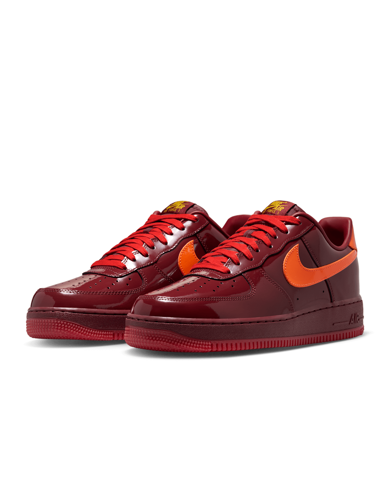 NIKE公式】エア フォース 1 LOW 'Dark Team Red and Safety Orange